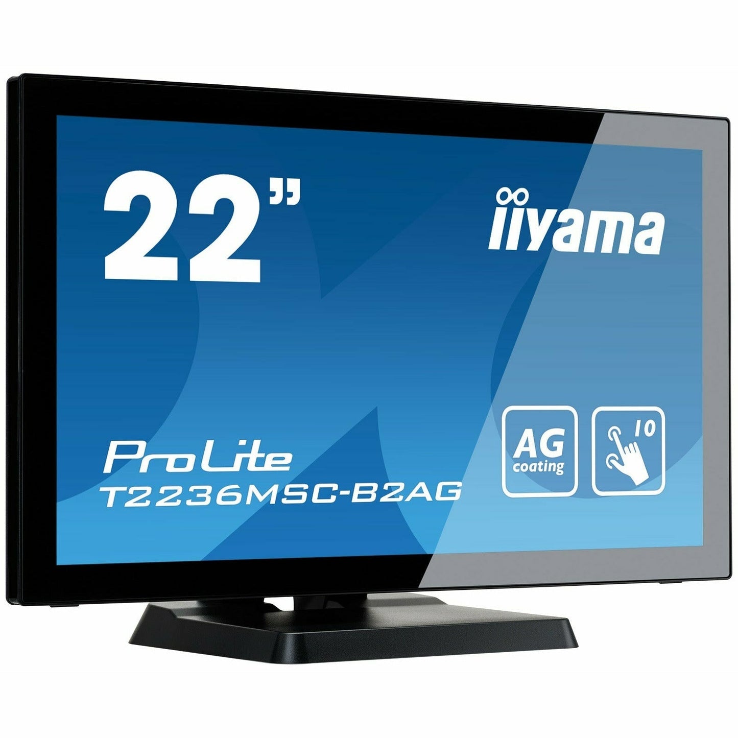 iiyama ProLite T2236MSC-B2AG 22" 10 point Touch Screen with Edge-To-Edge Glass and Anti Glare Coating