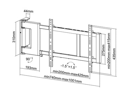 Multibrackets M Motorized Swing Mount Large