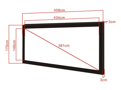 Multibrackets M 2.35:1 Framed Projection Screen 434x146, 150"