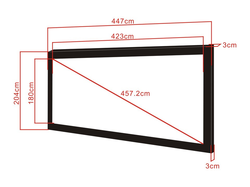 Multibrackets M 2.35:1 Framed Projection Screen 423x180, 180"