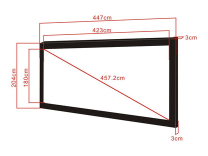 Multibrackets M 2.35:1 Framed Projection Screen 423x180, 180"