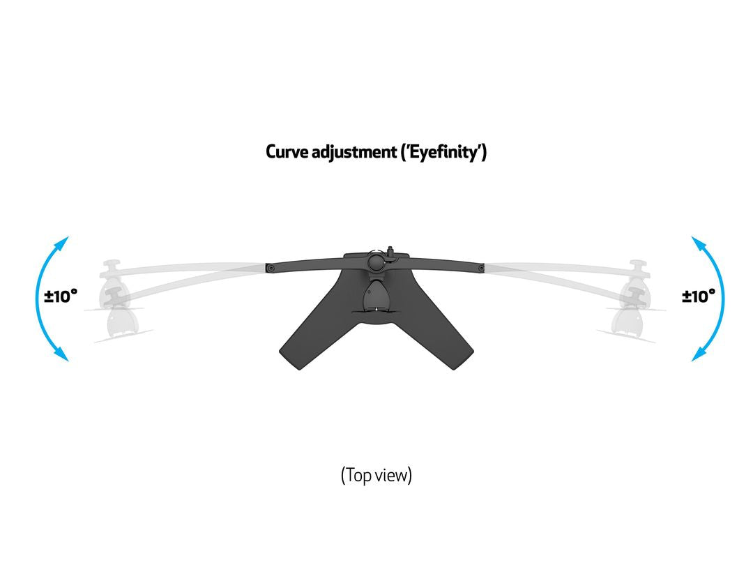 Multibrackets M VESA Desktopmount Triple Stand 15"-24"