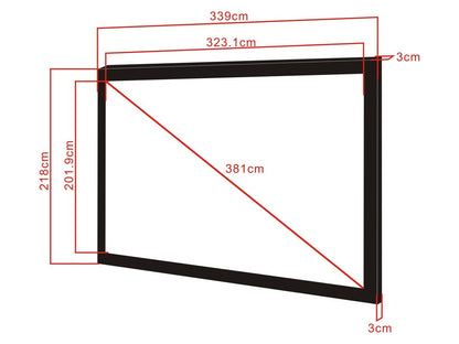 Multibrackets M 16:10 Framed Projection Screen 323,1x201,9, 150"