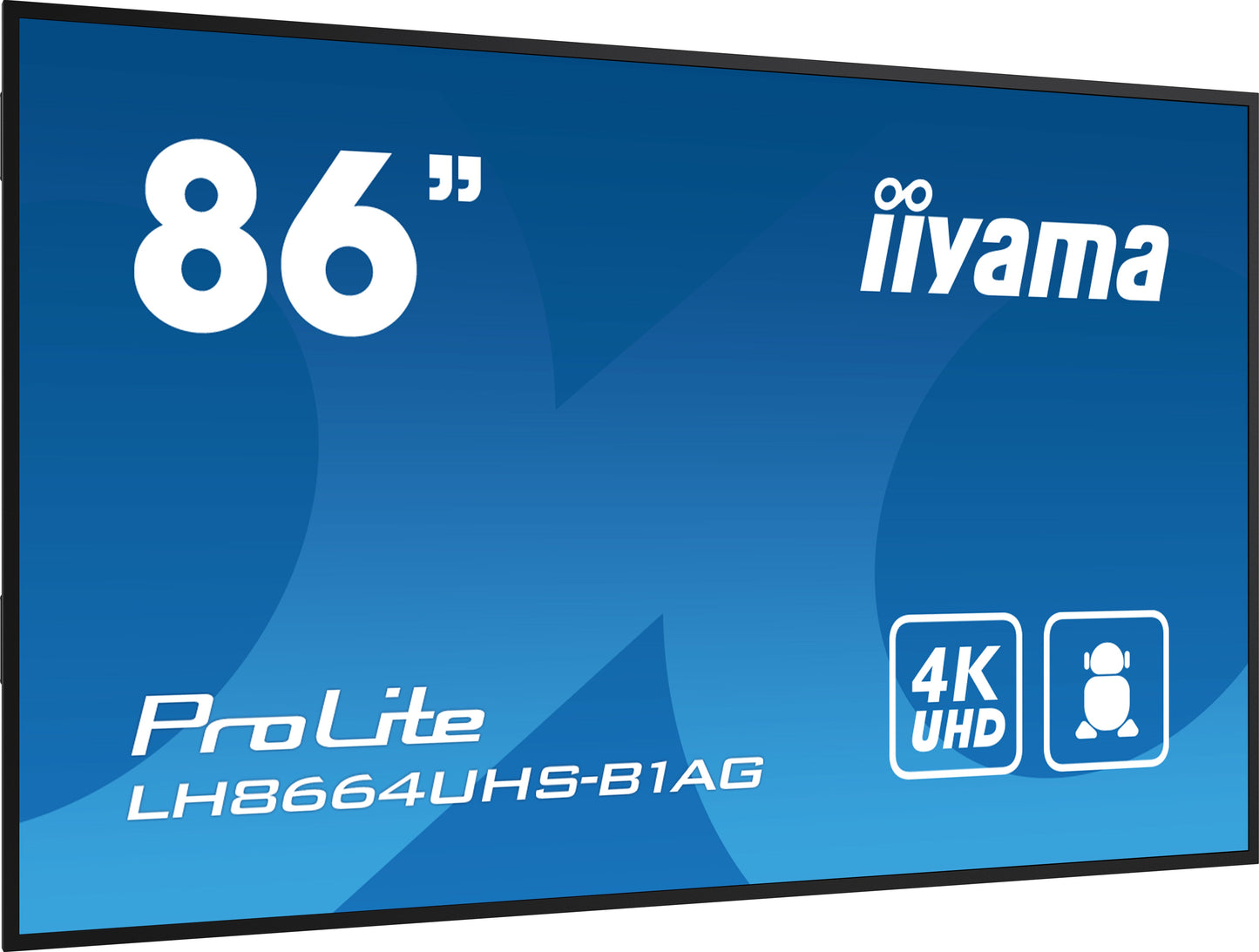 iiyama ProLite LH8664UHS-B1AG 86" 4K Ultra HD Large Format Display with Android OS