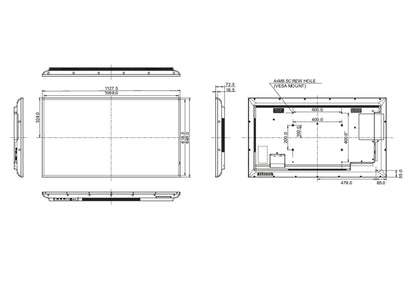 iiyama LE5041UHS-B1 Signage Display Digital signage flat panel 125.7 cm (49.5") LCD 350 cd/m² 4K Ultra HD Black 18/7