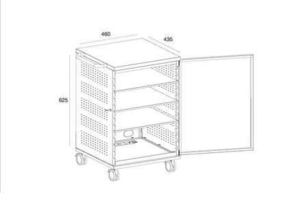 Multibrackets M Public Display Stand 180 Single MediaBox4 Black