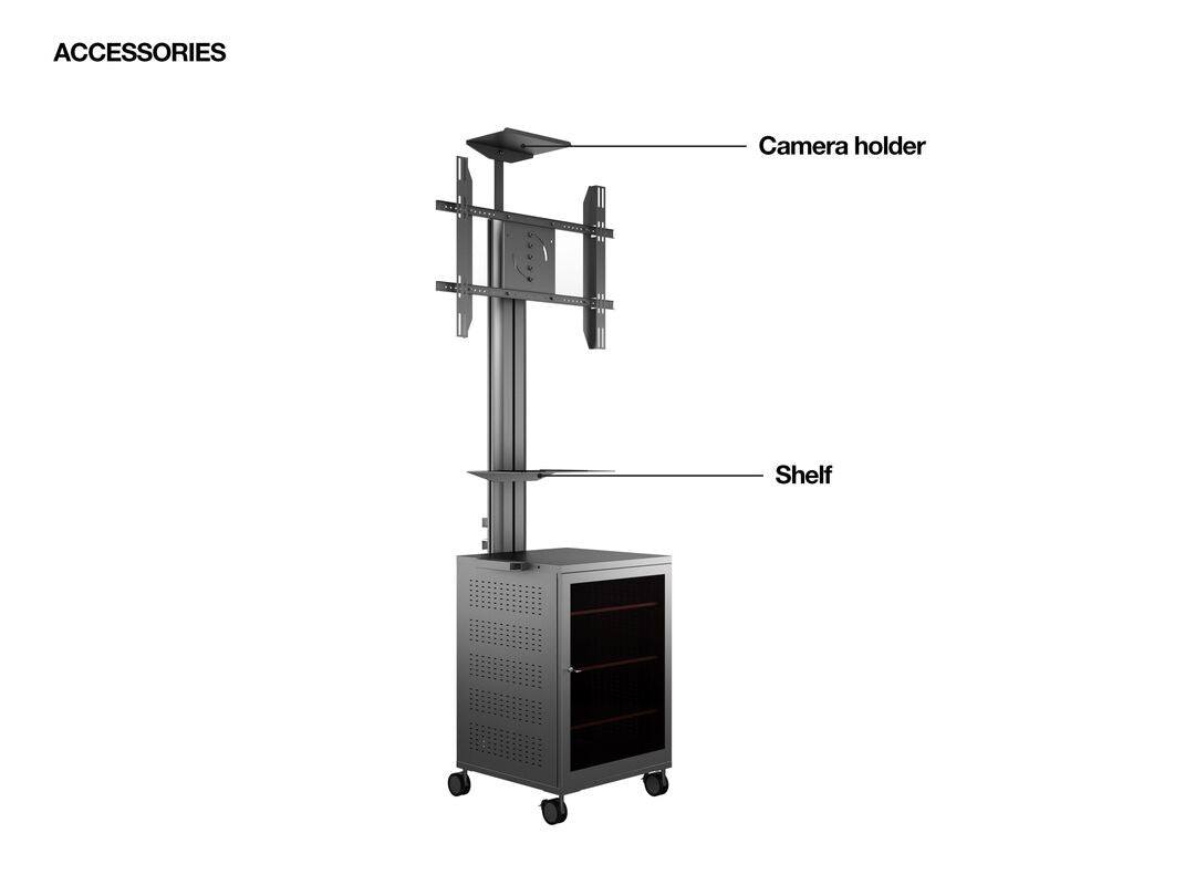 Multibrackets M Public Display Stand 180 Single MediaBox4 Black