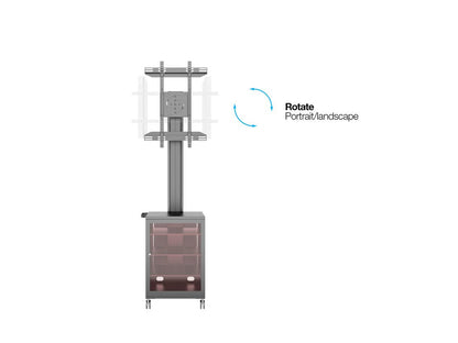 Multibrackets M Public Display Stand 180 Single MediaBox4 Black