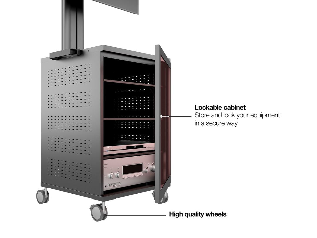 Multibrackets M Public Display Stand 180 Single MediaBox4 Black