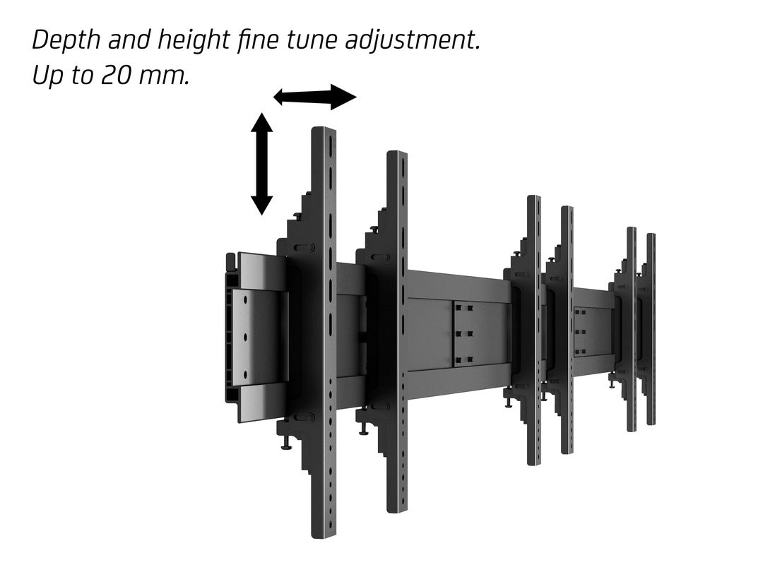 Multibrackets M Public Video Wall Stand 3-screens 40-55" Black