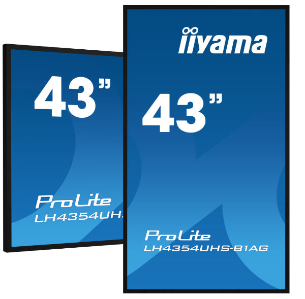 iiyama ProLite LH4375UHS-B1AG 43" IPS 4K UHD 24/7 Digital Signage Display with Android OS