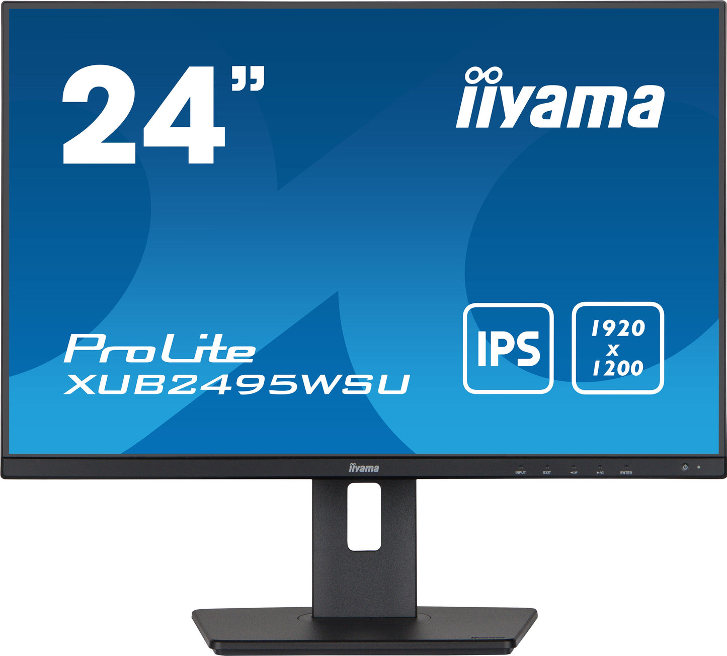 iiyama ProLite XUB2495WSU-B5 24" 1920 x 1200 pixels IPS Desktop Monitor