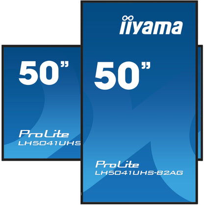 iiyama LH5041UHS-B2AG Signage Display Digital signage flat panel 127 cm (50") LCD 500 cd/m² 4K Ultra HD Black 24/7