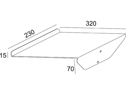 Multibrackets M A4 Brochure Shelf Public Display Stand Silver