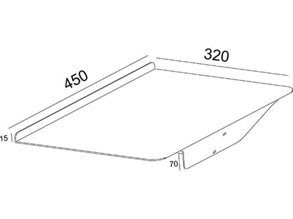 Multibrackets M A3 Brochure Shelf Public Display Stand Black