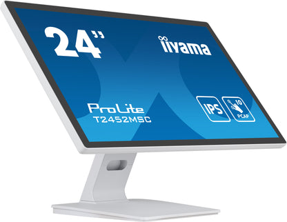 iiyama ProLite computer monitor 60.5 cm (23.8") 1920 x 1080 pixels Full HD LCD Touchscreen Multi-user White