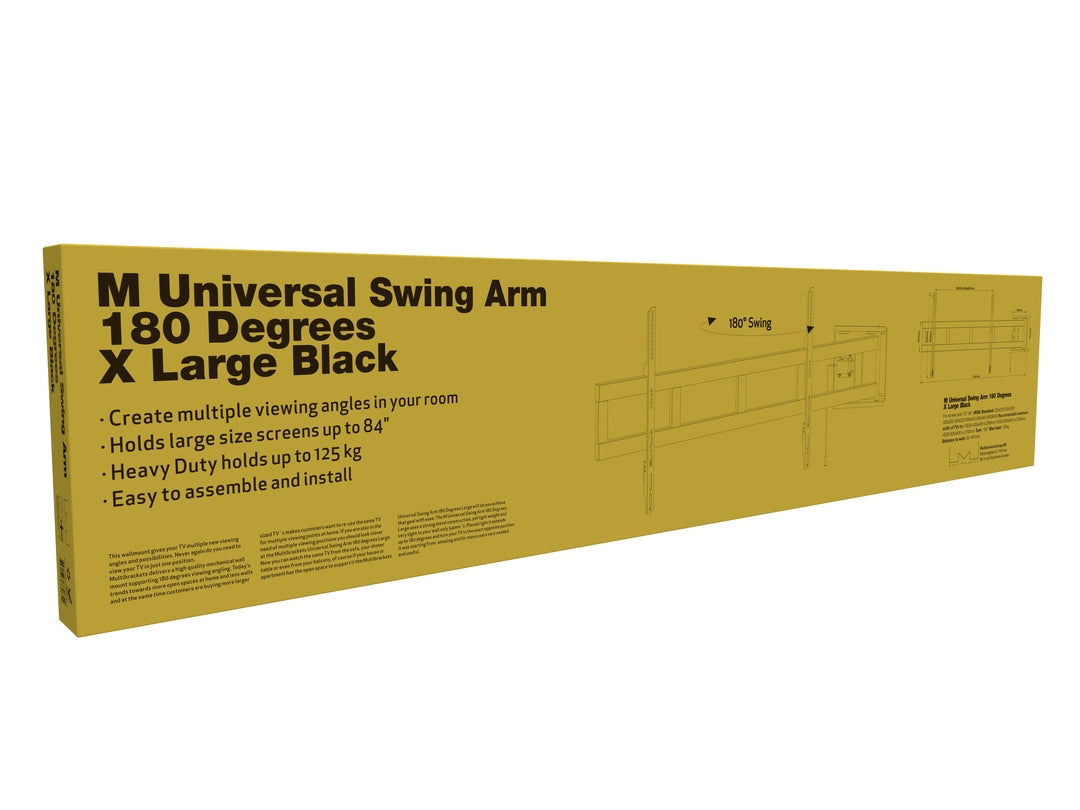 Multibrackets M Universal Swing Arm 180 Degrees x Large Black