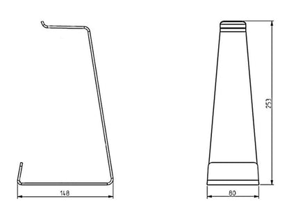 Multibrackets M Headset Holder Table stand Brass