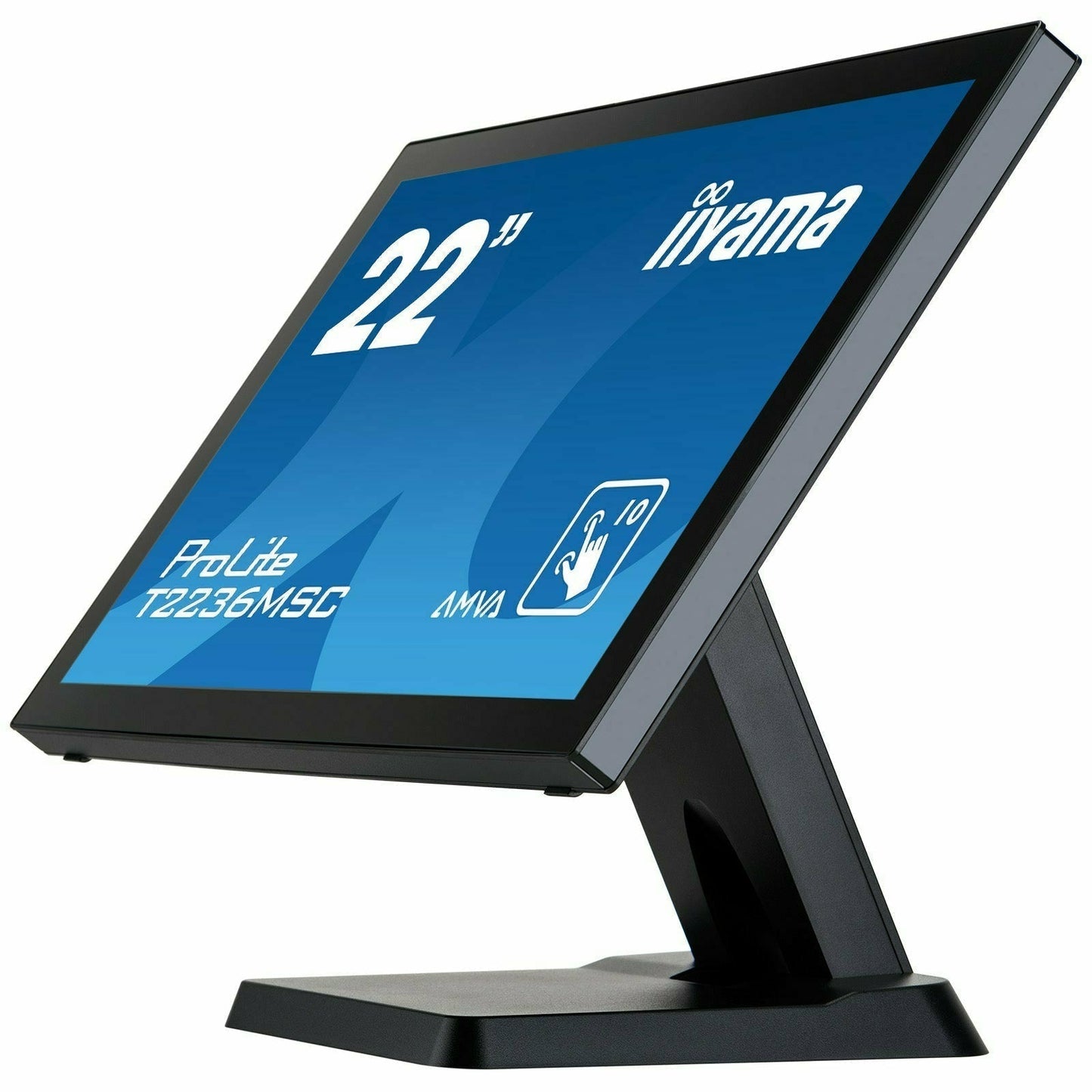 iiyama ProLite T2236MSC-B2 22" 10 point Touch Screen with edge-to-edge glass and AMVA panel