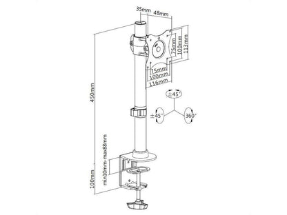 Multibrackets M Deskmount Basic Single