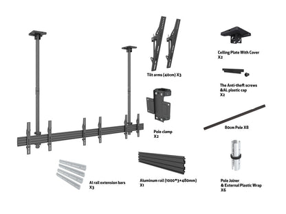 Multibrackets M Ceiling Mount Pro MBC3X1U