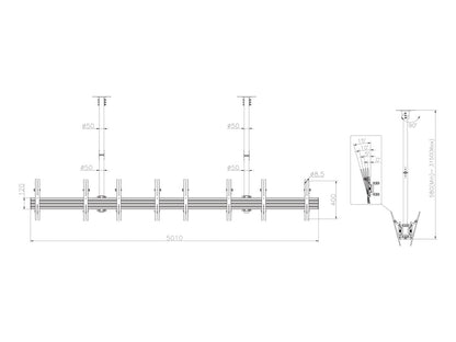 Multibrackets M Ceiling Mount Pro MBC4X1U2