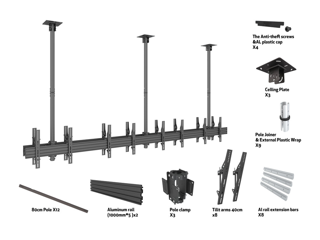 Multibrackets M Ceiling Mount Pro MBC4X1U2