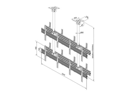 Multibrackets M Ceiling Mount Pro MBC2X2U2