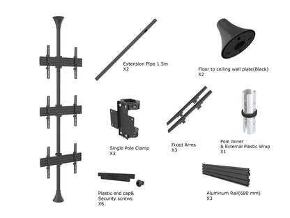 Multibrackets M Floor to Ceiling Mount Pro MBFC3U