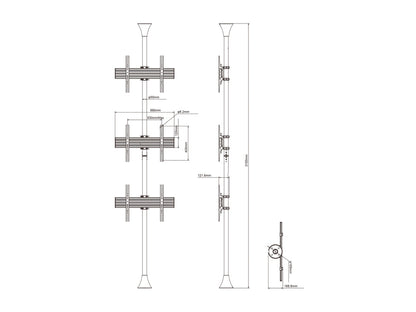 Multibrackets M Floor to Ceiling Mount Pro MBFC3U