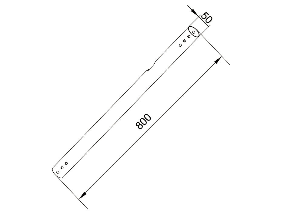 Multibrackets M Pro Series - Extension Pipe 0.8m Black