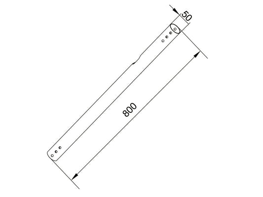 Multibrackets M Pro Series - Extension Pipe 0.8m Black