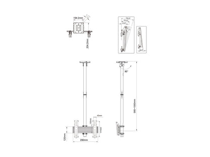 Multibrackets M Ceiling Mount Pro MBC1U, VESA 200