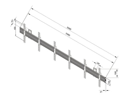 Multibrackets M Wallmount Pro MBW3U Fixed Black