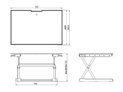 Multibrackets M Deskstand Workstation I