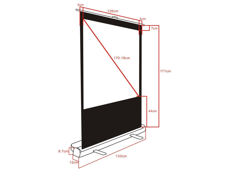 Multibrackets M 1:1 Portable Projection Screen 120x120, 67"