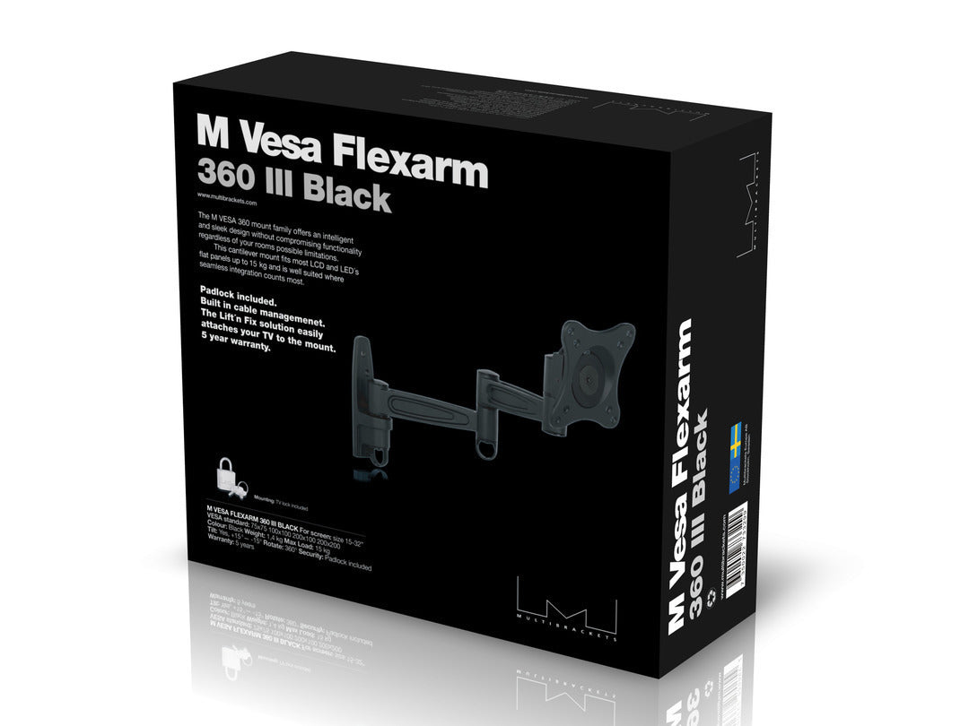 Multibrackets M VESA Flexarm 360 III Black 75 100 200