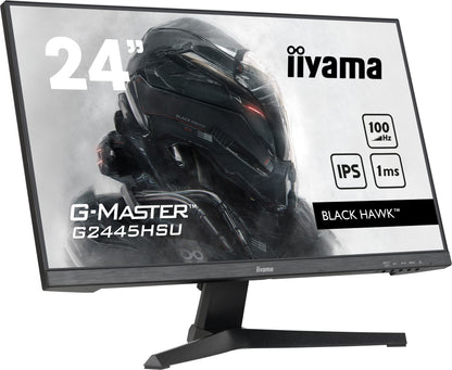 iiyama G-MASTER G2445HSU-B1 24" Monitor with IPS Panel Technology and 1ms MPRT