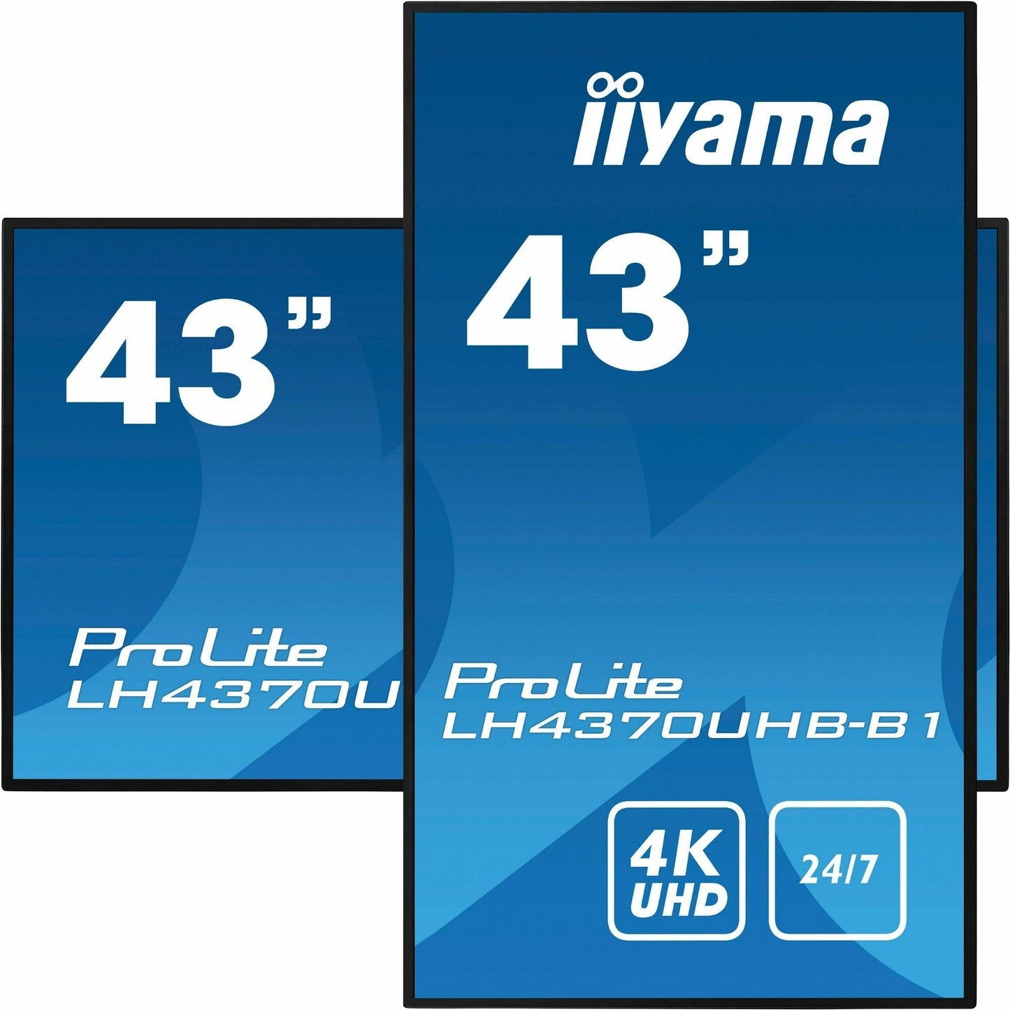 iiyama ProLite LH4370UHB-B1 43” Large Format Display with 24/7, 4K UHD, Android 9.0 and 700cd/m² High Brightness