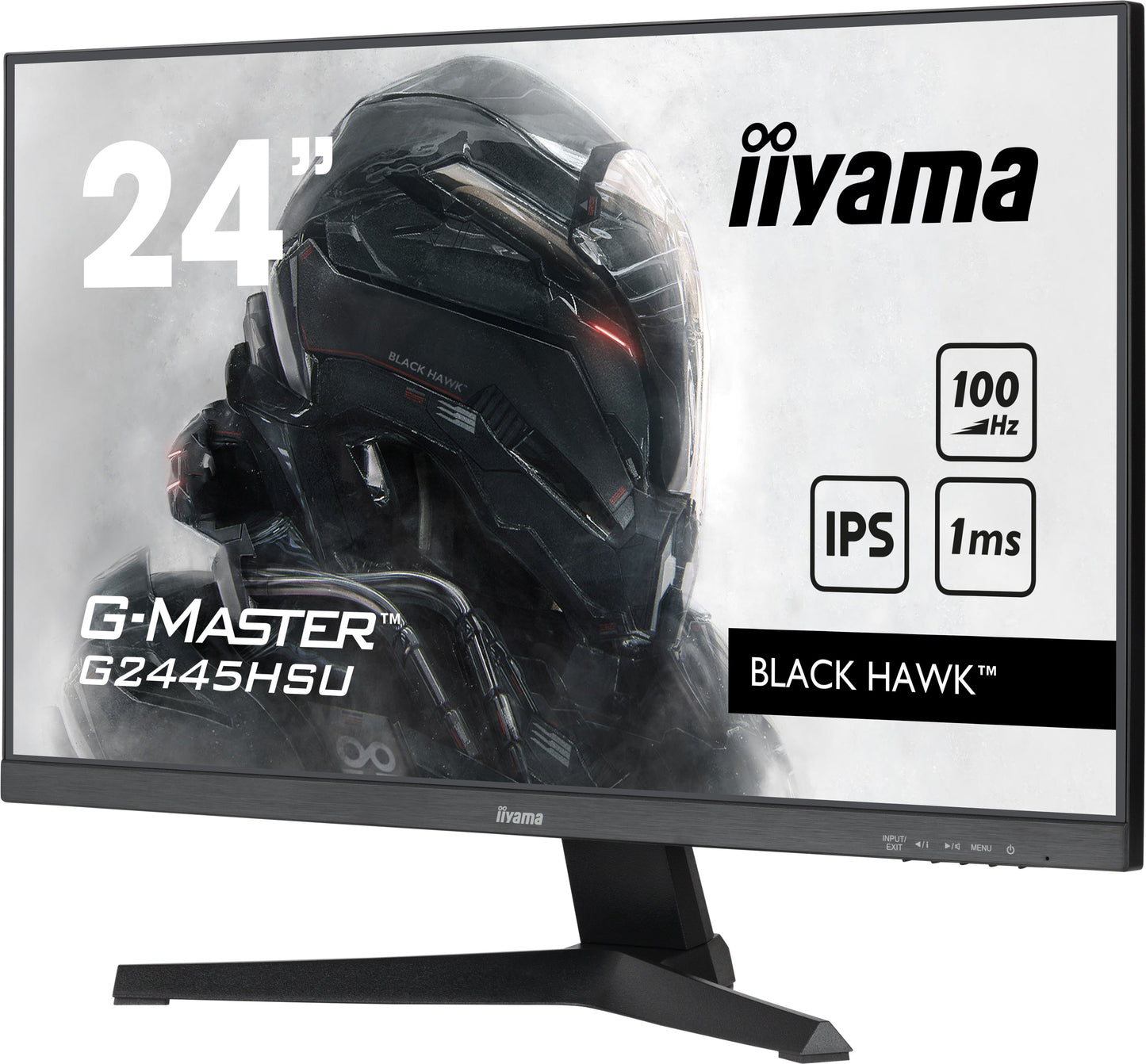 iiyama G-MASTER G2445HSU-B1 24" Monitor with IPS Panel Technology and 1ms MPRT