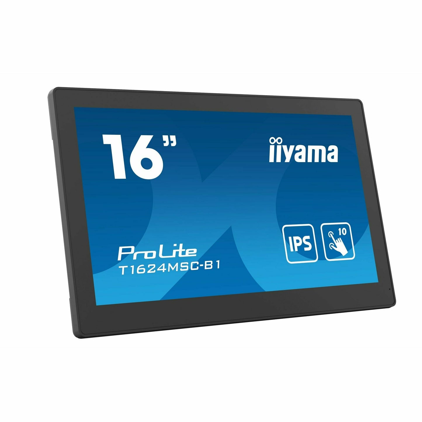 iiyama ProLite T1624MSC-B1 15.6” Full HD 10pt PCAP Touch Screen with Integrated Media Player and Kick Stand