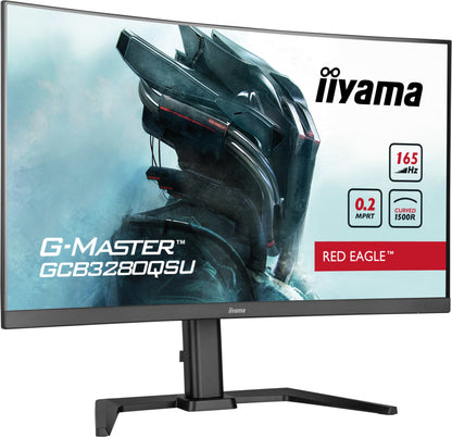 iiyama G-MASTER Red Eagle GCB3280QSU-B1  32" 1500R 165Hz Curved Gaming Monitor