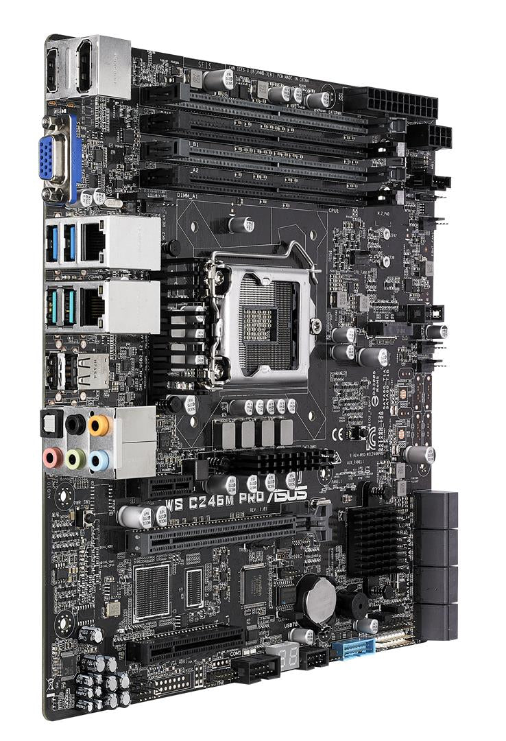 ASUS WS C246M PRO Intel C246 LGA 1151 (Socket H4) micro ATX motherboard