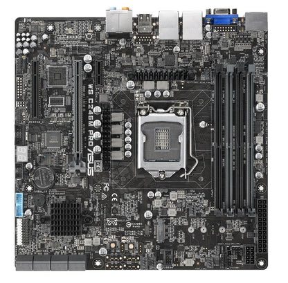 ASUS WS C246M PRO Intel C246 LGA 1151 (Socket H4) micro ATX motherboard