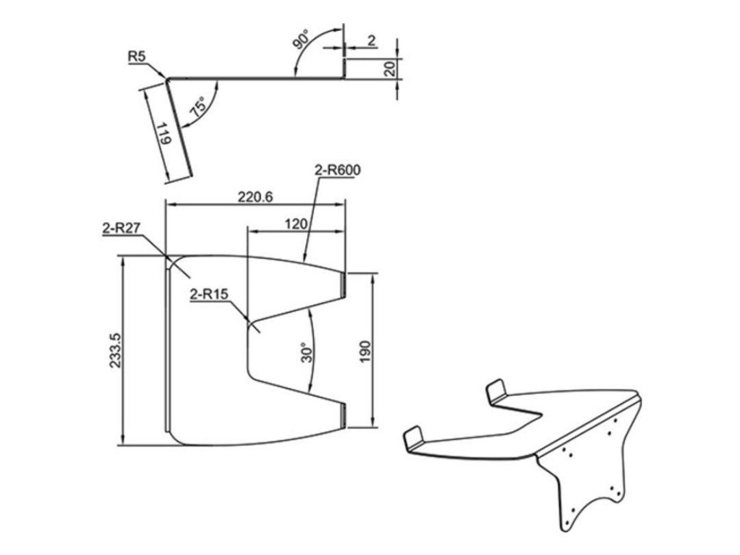 Multibrackets M Laptop Holder Gas Lift Arm Black