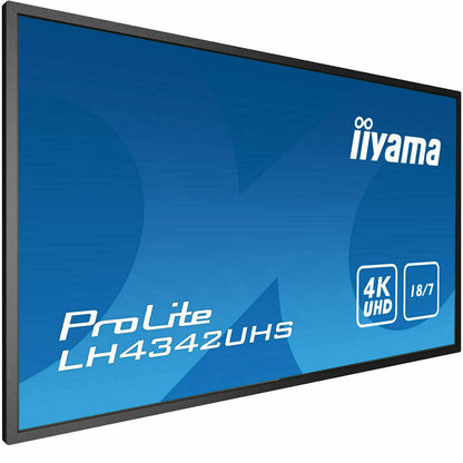 iiyama ProLite LH4342UHS-B3 43" IPS 4K LFD 18/7 with Android 8.0 and iiyama N-sign integrated Signage Platform