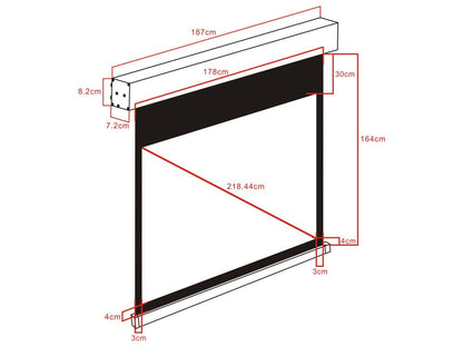 Multibrackets M 4:3 Motorized Projection Screen 172x130, 86"