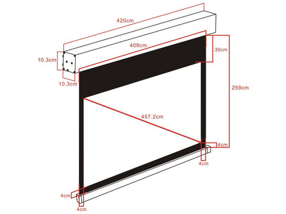 Multibrackets M 16:9 Motorized Projection Screen 400x225, 180"