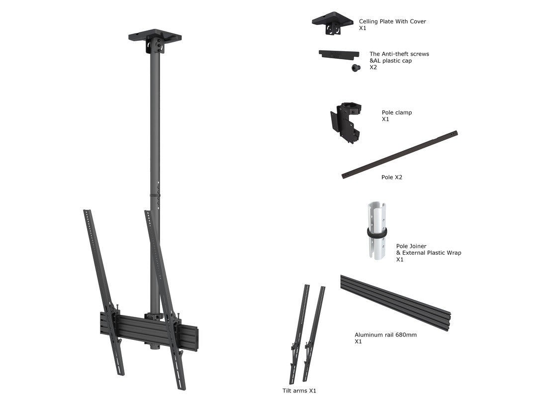 Multibrackets M Ceiling Mount Pro MBC1UPHD