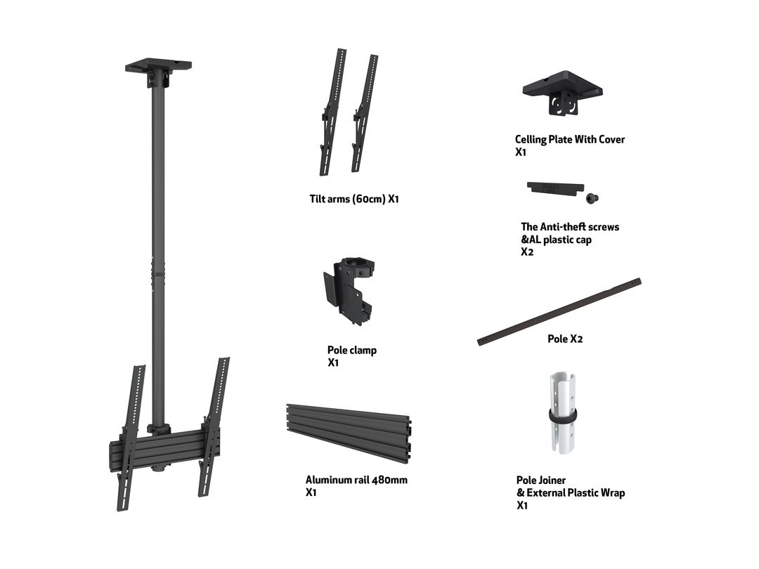 Multibrackets M Ceiling Mount Pro MBC1UP 400x600